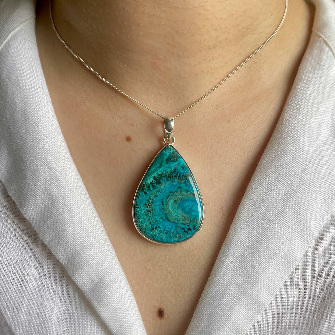 Shattuckite Pendant-(STK-P-6.)